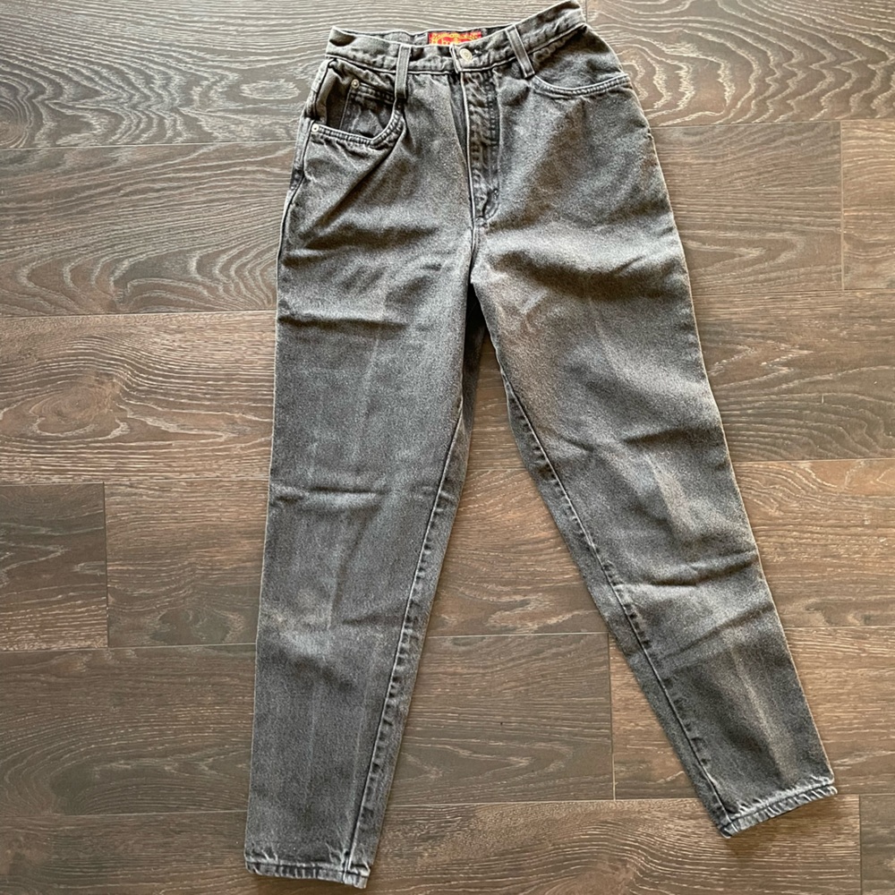 Black Faded Denim Jeans